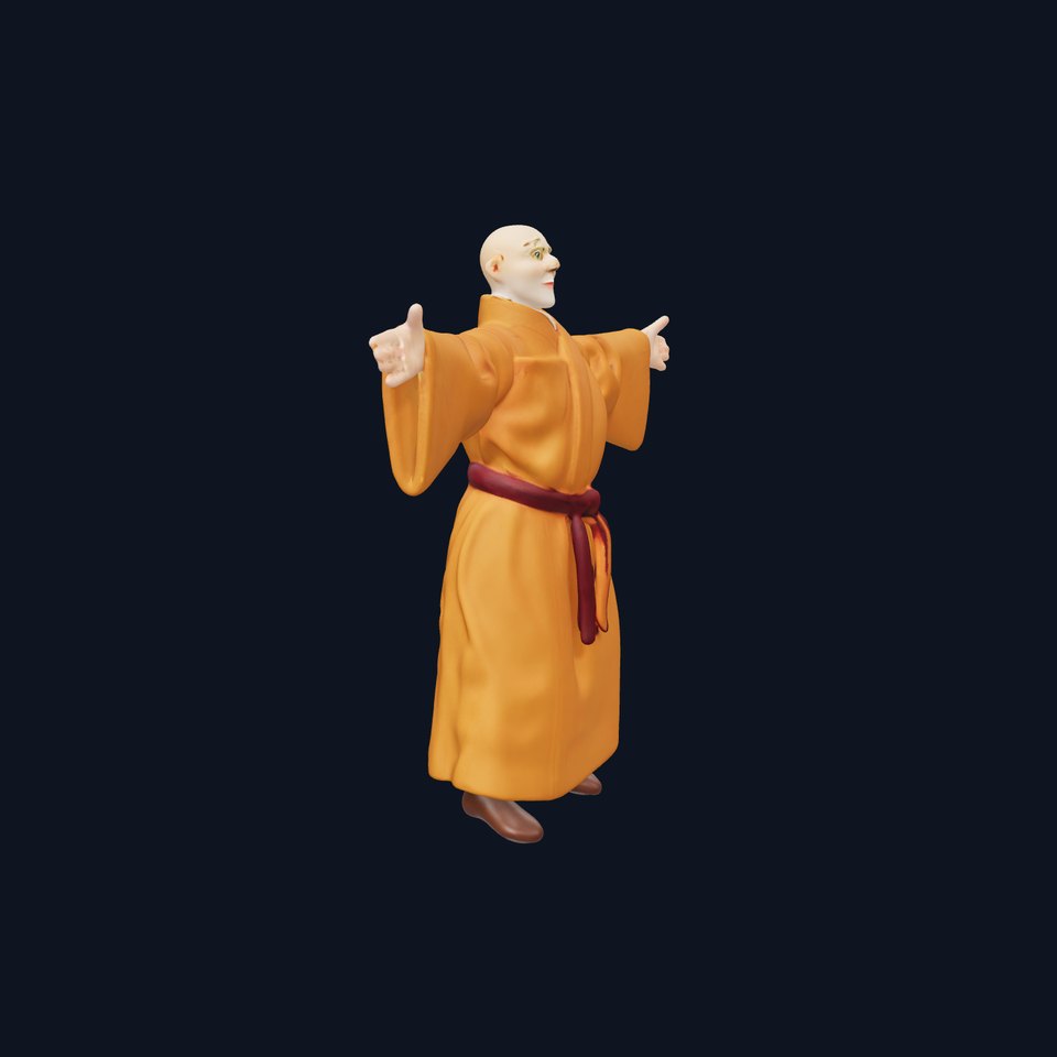 Monk Robe Figure model pack